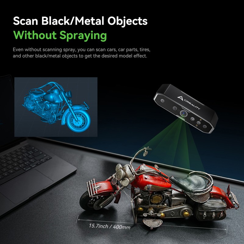 Creality CR-Scan Otter 3D Scanner 24-Bit Full-Color for iOS Android Windows W5L2 gallery