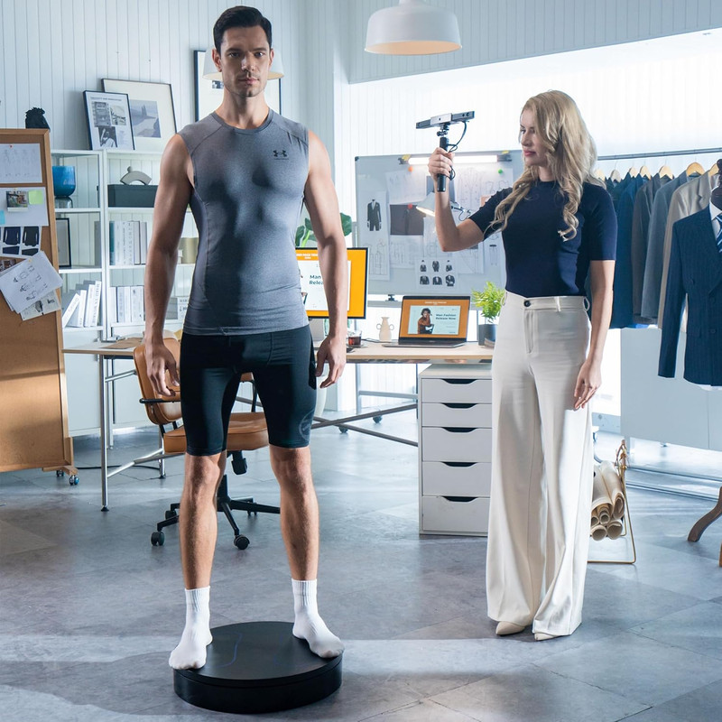 Large Electric Turntable for Human Body and Big Objects 3D Scanning, Supports up gallery