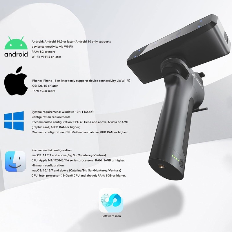 Creality Otter Lite 3D Scanner 0.05mm for 3D Printing 30fps Real-Time Scanning gallery