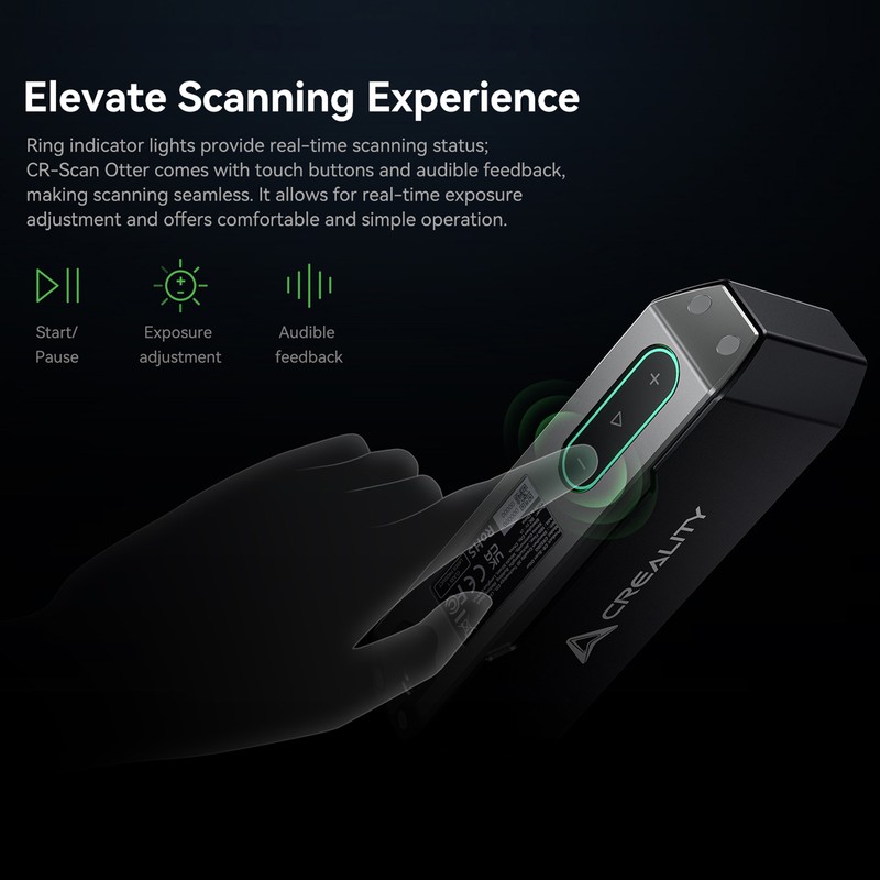 Creality CR-Scan Otter 3D Scanner 24-Bit Full-Color for iOS Android Windows W5L2 gallery