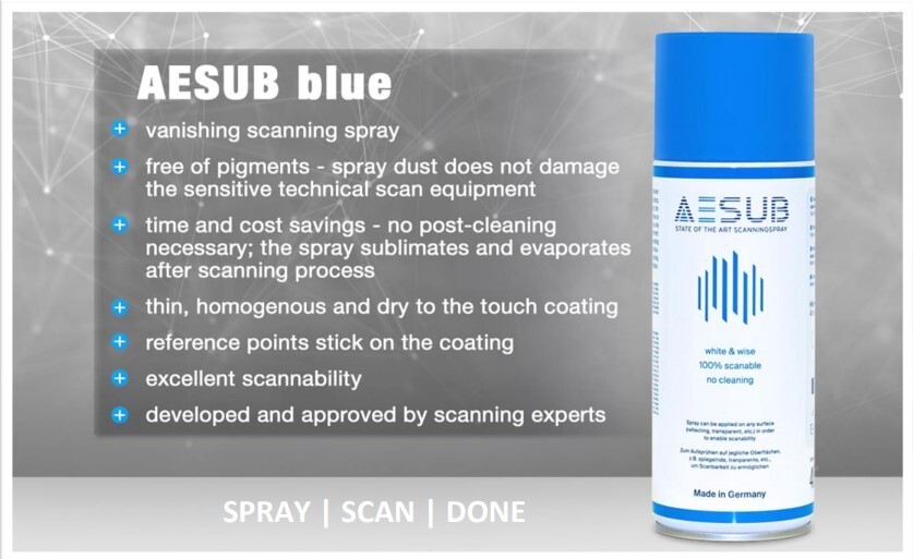 Aesub Blue Scanning Spray Universal Self-Evaporating 3D Scanning Spray gallery