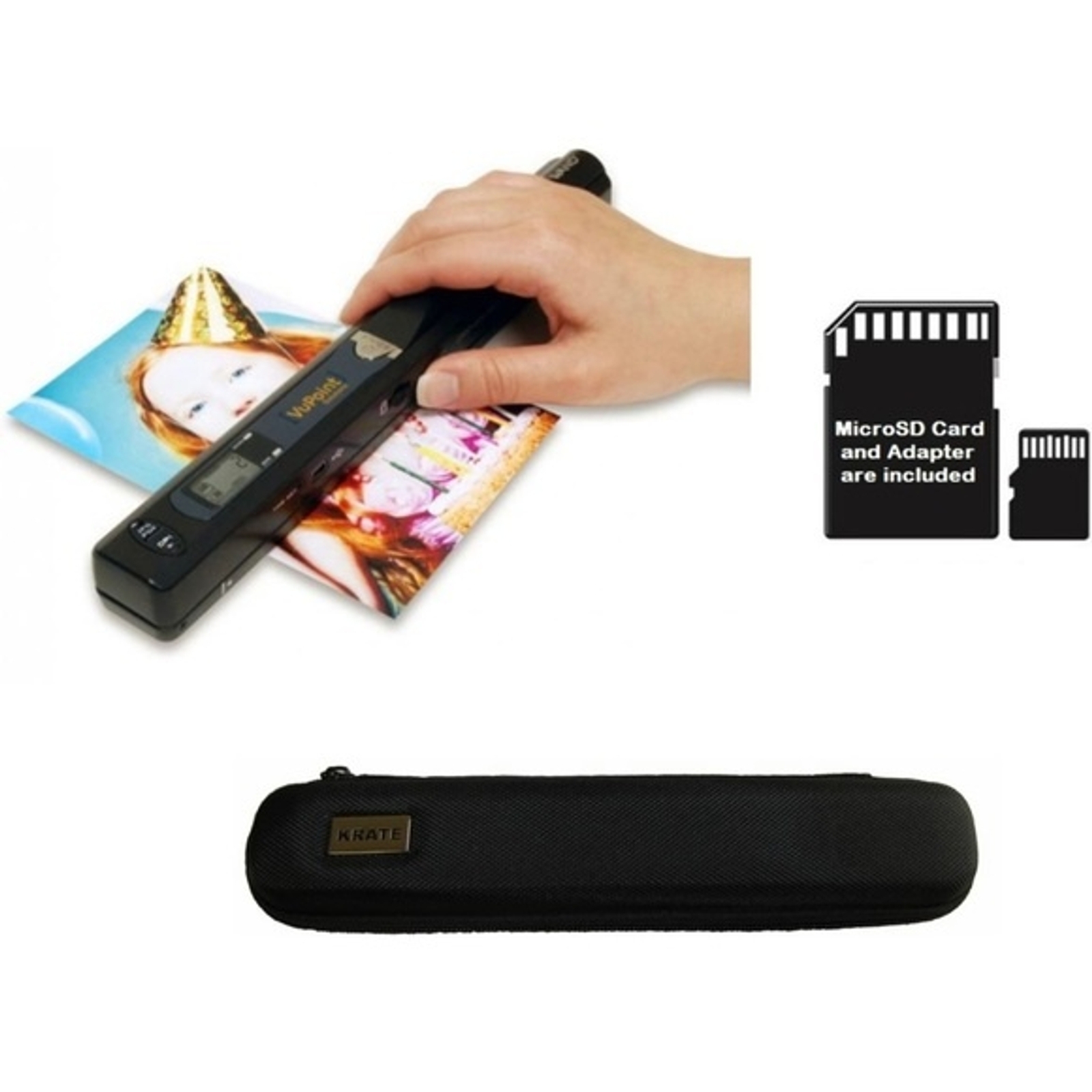 Magic Wand VuPoint Portable Scanner with Carrying Case & 4GB MicroSD Card. NWT. gallery