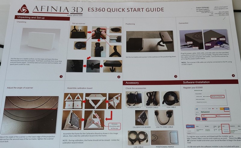 Brand NEW Afinia 3D ES360 3D Scanner EinScan-S Automatic Rotating Scan gallery