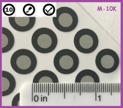 Positioning Targets for 3D Scanning M-10K, Reflective, Black Contour, QTY:10,000