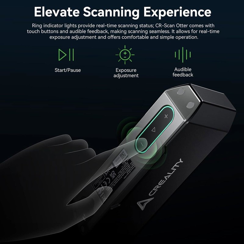 Creality 3D Scanner CR-Scan Otter for 3D Printing 10-2000mm Range Full-Color US gallery