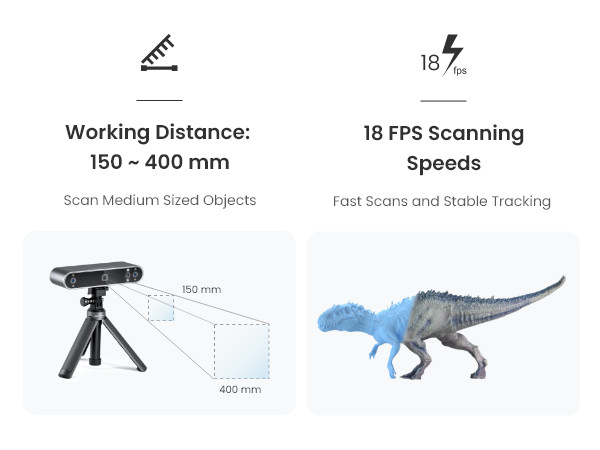 Revopoint POP 3 Plus 3D Handheld Scan STANDARD 0.04mm Precision 18fps Scanner gallery
