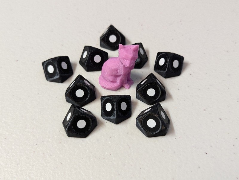 3D Scanner Targets - Geometric Target Markers (Half-Cubic) (10 pieces) gallery