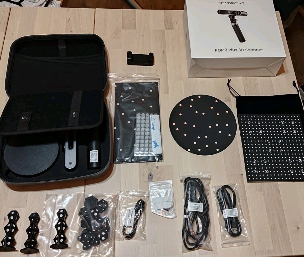 Revopoint POP 3 Plus 3D Scanner, 3D Print 0.04mm Precision, 3D scan markers gallery
