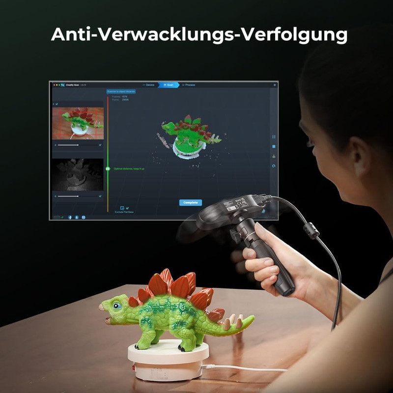 Creality 3D Scanner CR Ferret SE for 3D Printing Handheld with Manual Turntable gallery