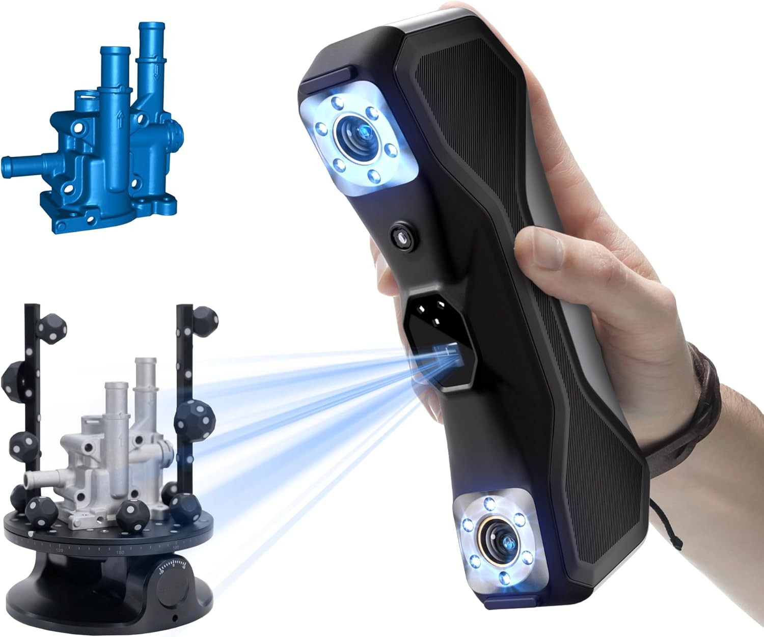 Metrox Pro 3D Scanner for 3D Printing, Industrial-Grade Precision 0.01Mm, 30+15 gallery