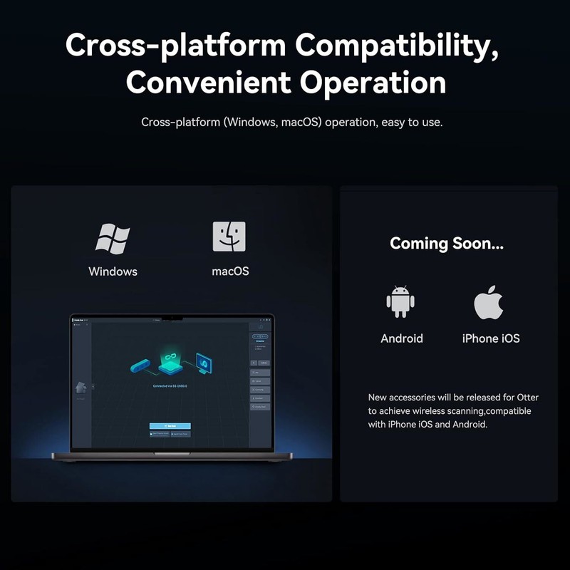 Creality 3D Scanner CR-Scan Otter for 3D Printing 10-2000mm Range Full-Color US gallery