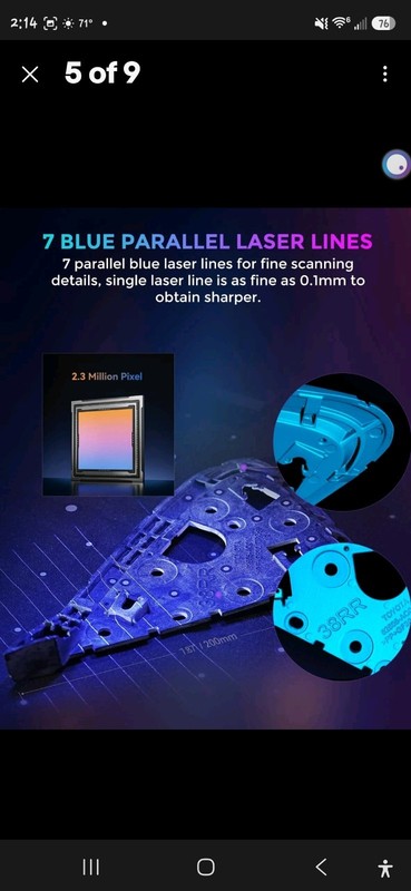 Creality CR-Scan Raptor 3D Scanner - Open Box - Original Package Accessories gallery