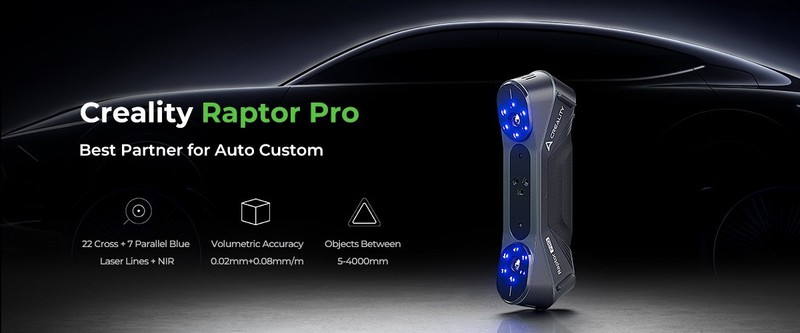 3D Scanner CREALITY CR-SCAN RAPTOR PRO "Blue Laser" gallery