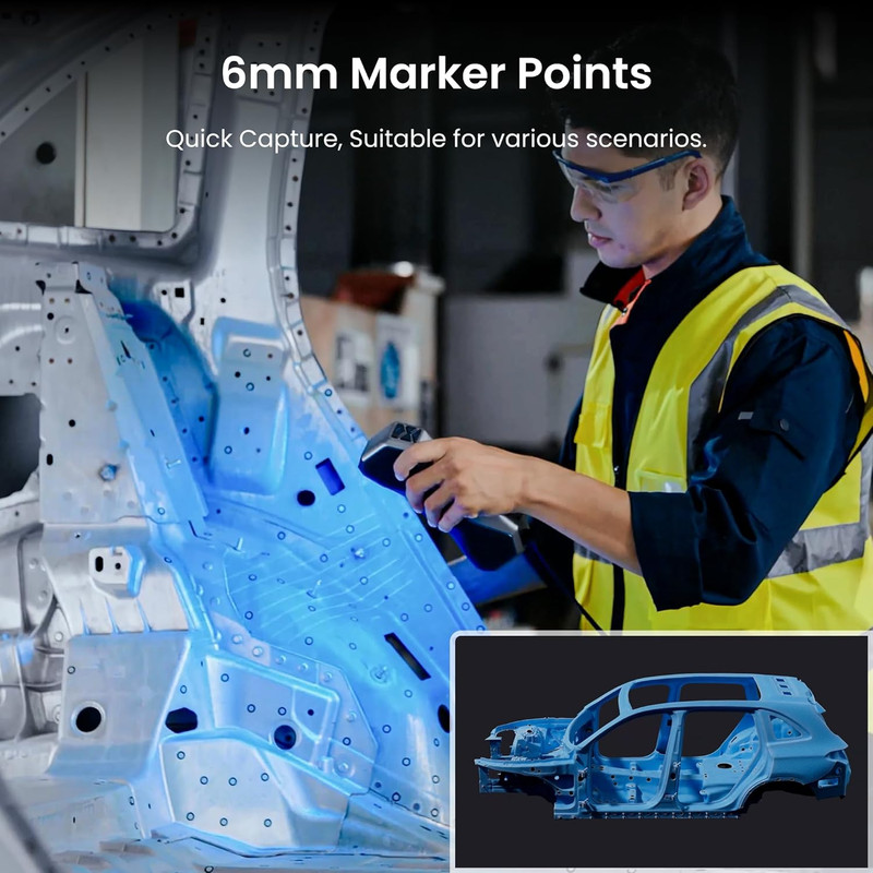 6 Mm 3D Scanning Marker Dots for 3D Scanners, 3D Tracking Dots, High Reflectivit gallery
