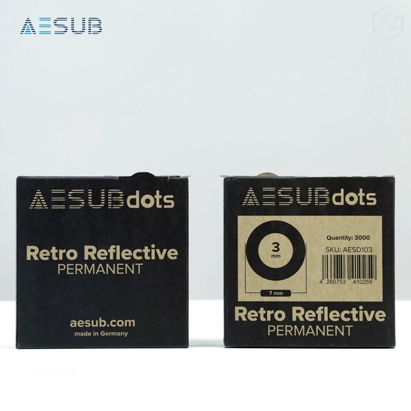 AESUBdots Retro-Reflective PERMANENT (Size: 3mm) gallery