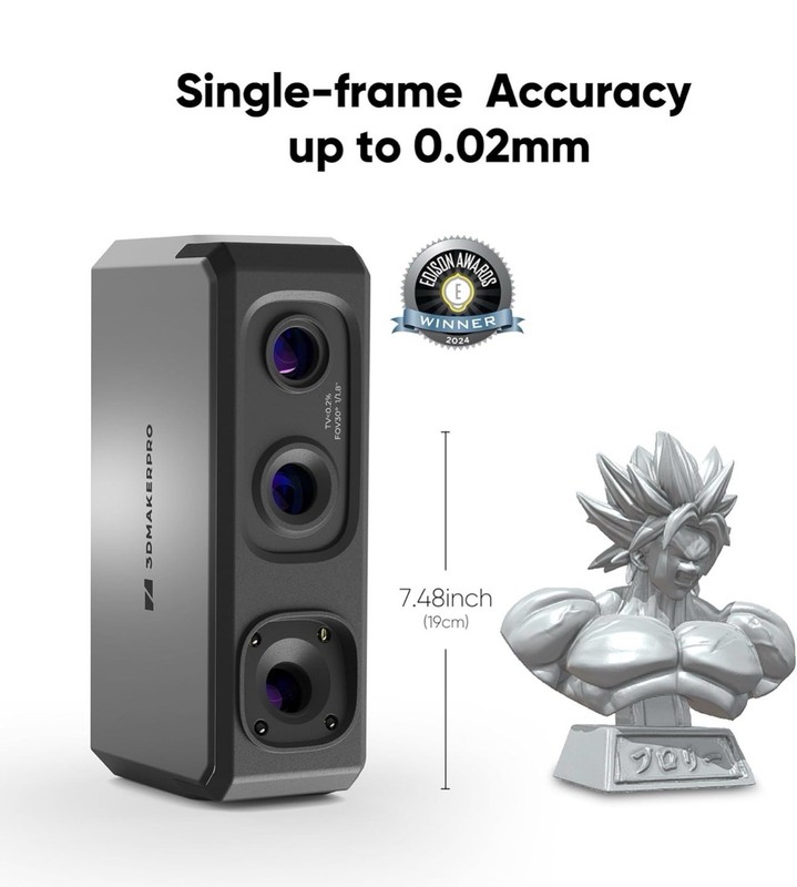 3DMakerpro SEAL Lite Advanced 3D Scanner 0.02mm 10FPS Premium Kit Anti-Shake gallery