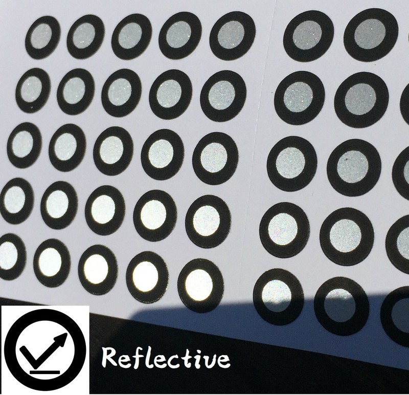 Positioning Targets for 3D Scanning M-10K, Reflective, Black Contour, QTY:10,000 gallery
