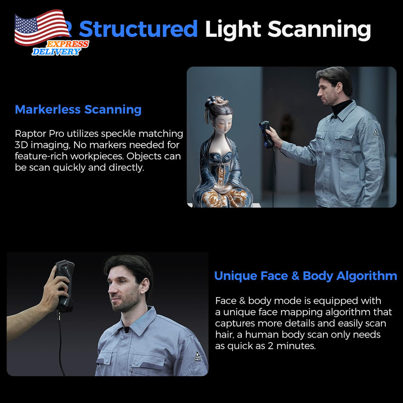 3D Scanner Raptor Pro for Automotive & Engineering Projects with Metrology-Grade gallery