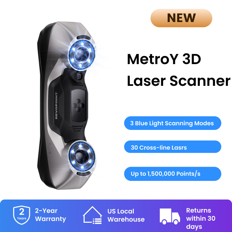 Revopoint MetroY 3D Laser Scanner For 3D Print 0.01mm Precision Handheld Scanner gallery