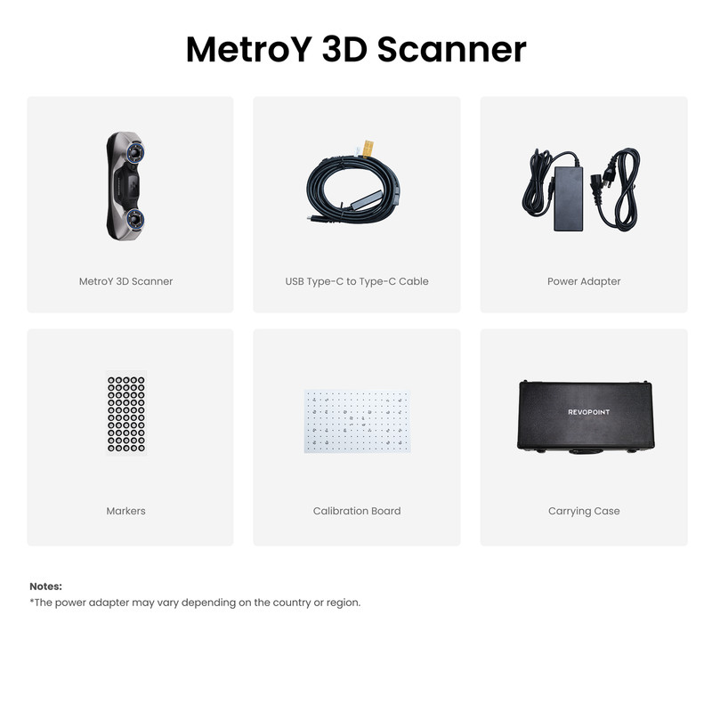 Revopoint MetroY 3D Laser Scanner For 3D Print 0.01mm Precision Handheld Scanner gallery