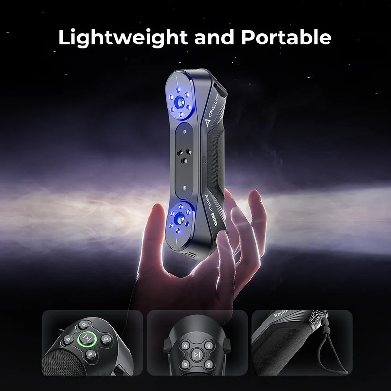 Creality Raptor Pro 3D Scanner 0.02mm Accuracy 60fps 660,000 p/s gallery