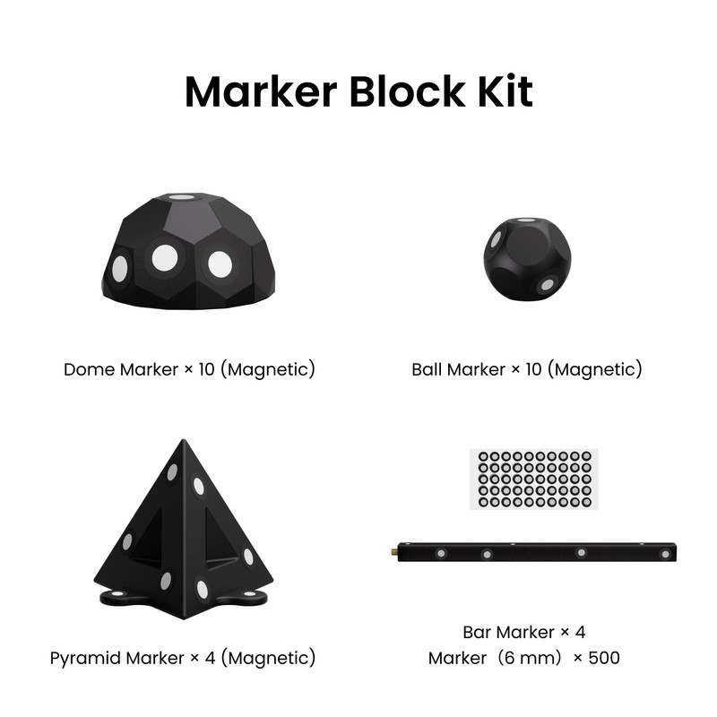 Revopoint MetroX Laser Scanner Marker Block Kit Accessories Magnetic gallery