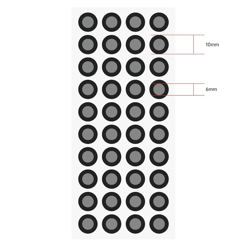 Official 6mm 3D Scanning Reference Dots - 10 Sheets with 400 Adhesive Points gallery