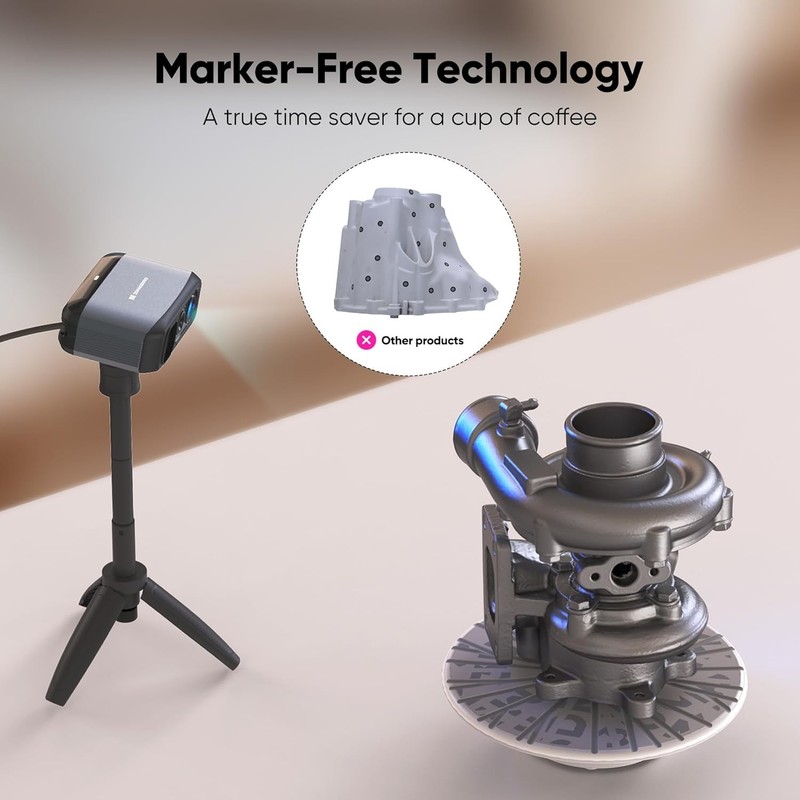 Moose Lite Handheld 3D Scanner - 0.05mm Precision for Effortless 3D Printing gallery