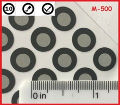 Positioning Targets for 3D Scanning M-500, Reflective, Black Contour, QTY: 500
