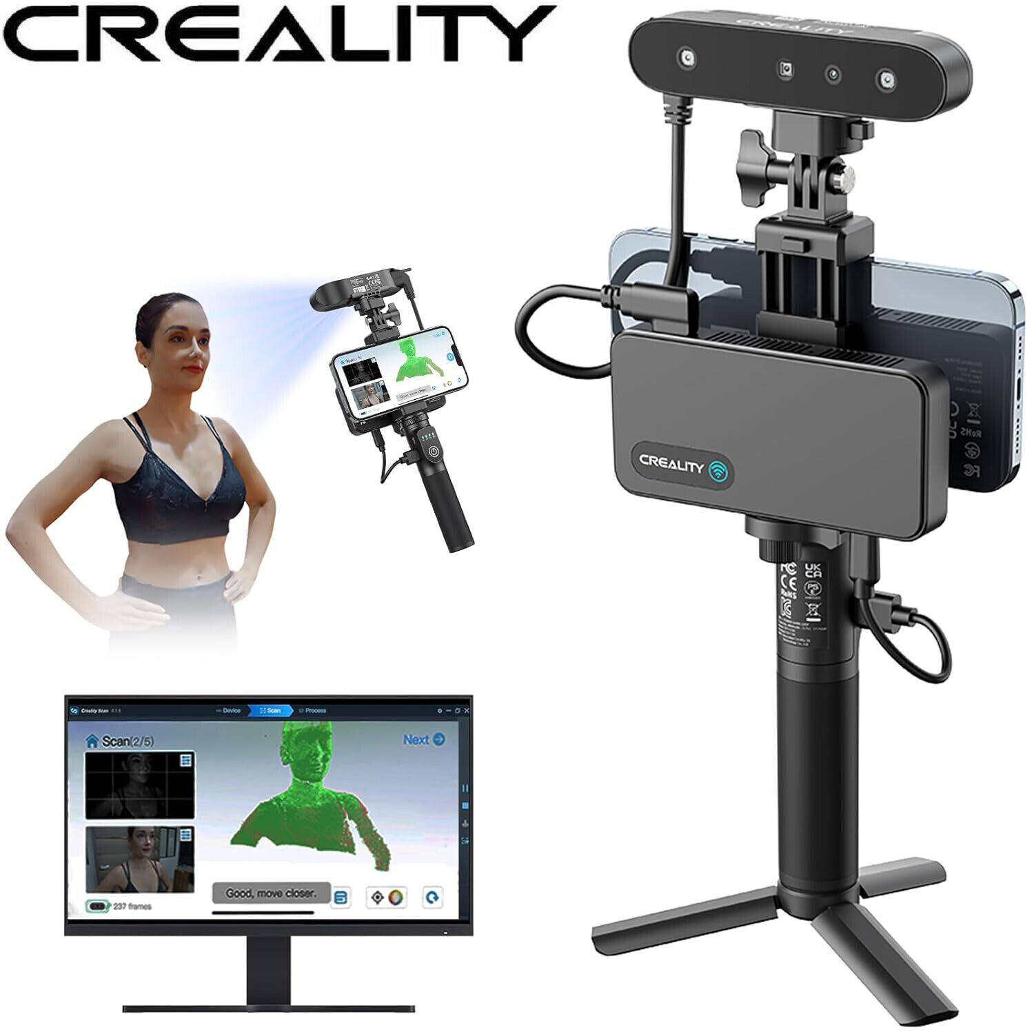 Creality CR-Scan Ferret Pro 3D Scanner for 3D Printing Modeling ASIC Chipset gallery