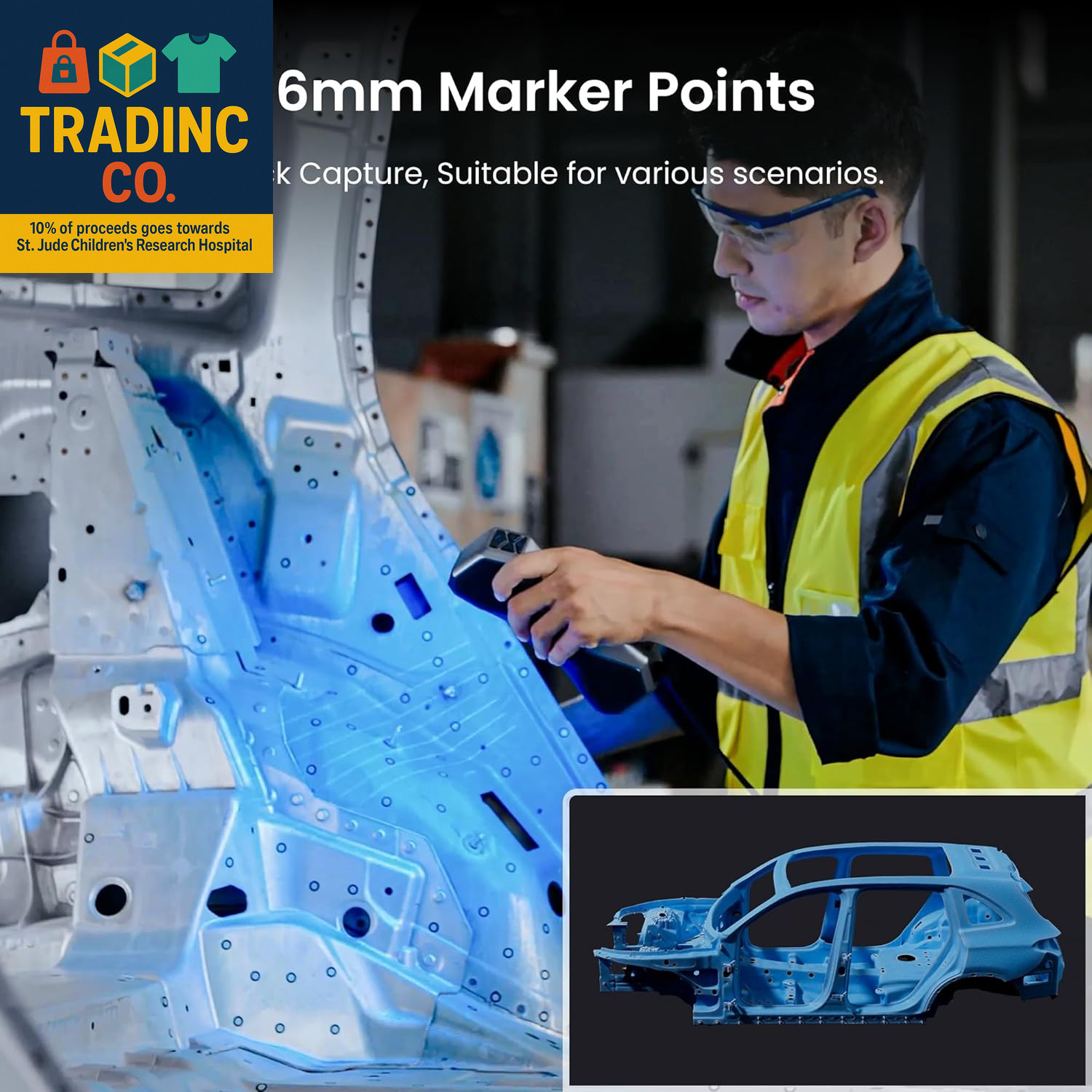 6.0 Mm 3D Scanning Marker Dots for 3D Scanners, 3D Tracking Dot, Reference Point gallery