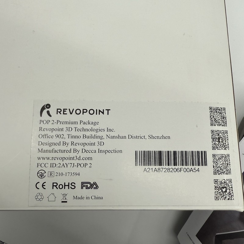 Revopoint POP 2 Premium 3D Scanner 0.05mm Precision, Turntable, & Stabilizer gallery