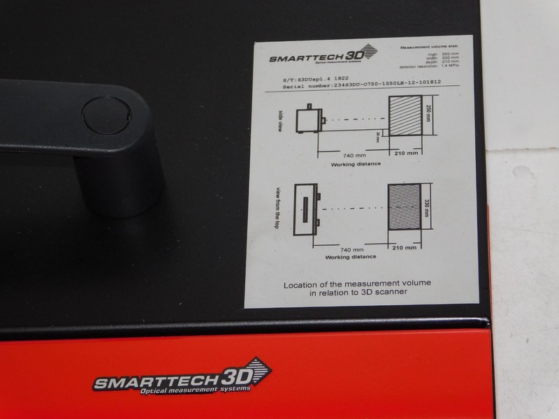 SmartTech3D Universe SP1 3D Scanner Head Unit Optical Measurement System Device gallery