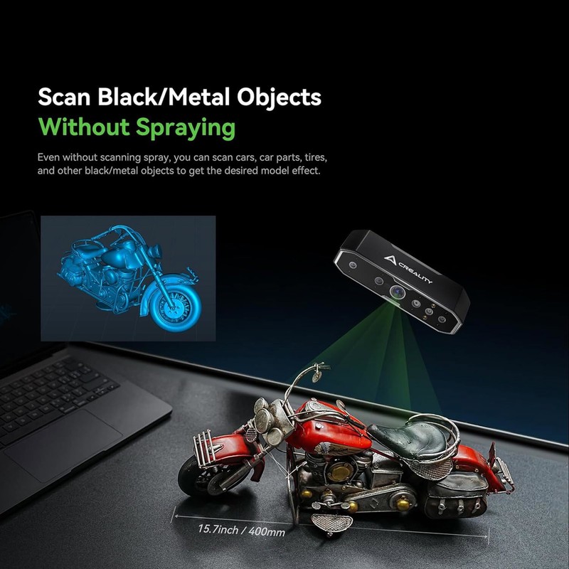 Creality CR-Scan Otter 3D Scanner, Four-Lens Stereo System 0.02mm Accuracy 20fps gallery