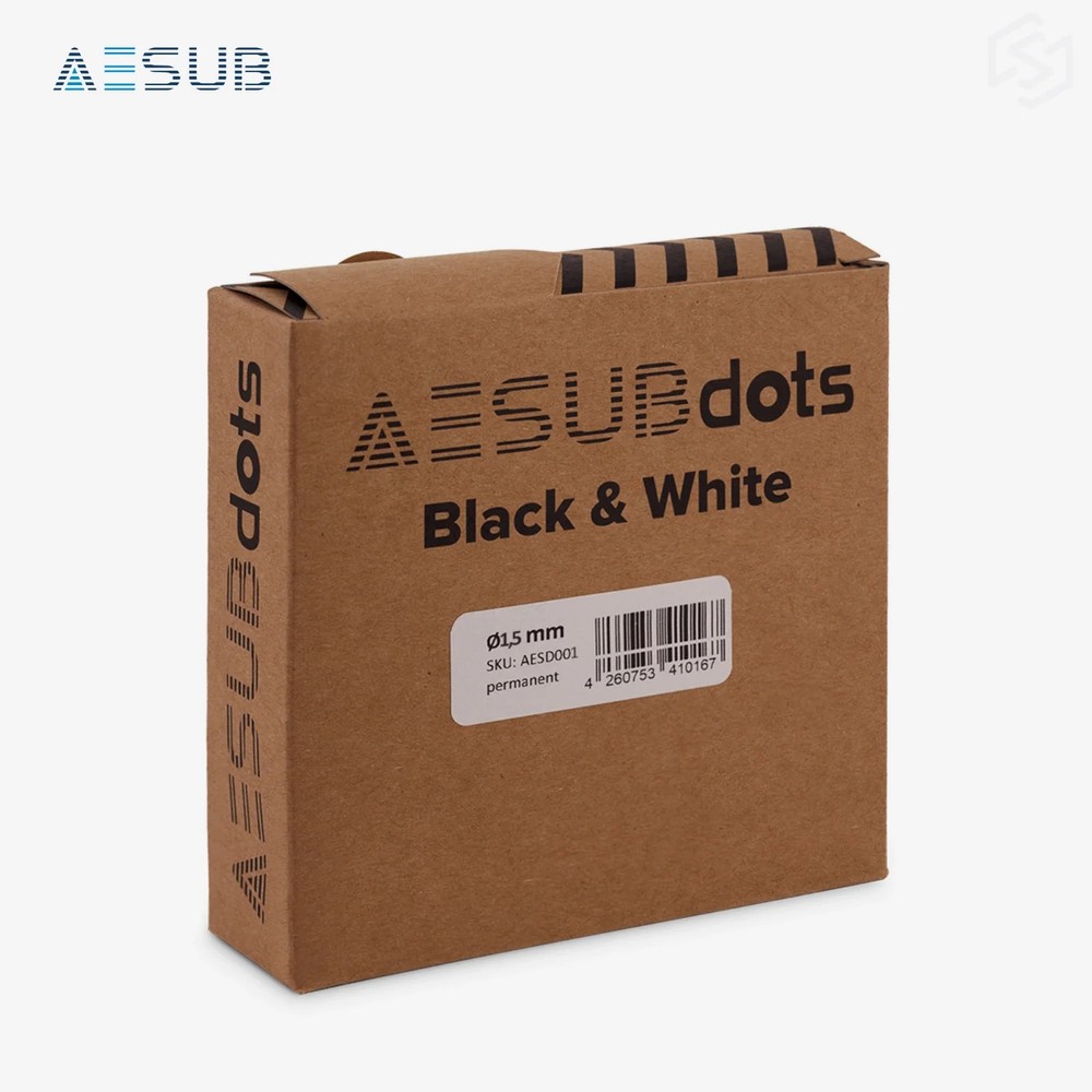 AESUBdots Black and White (Size: 1.5mm)