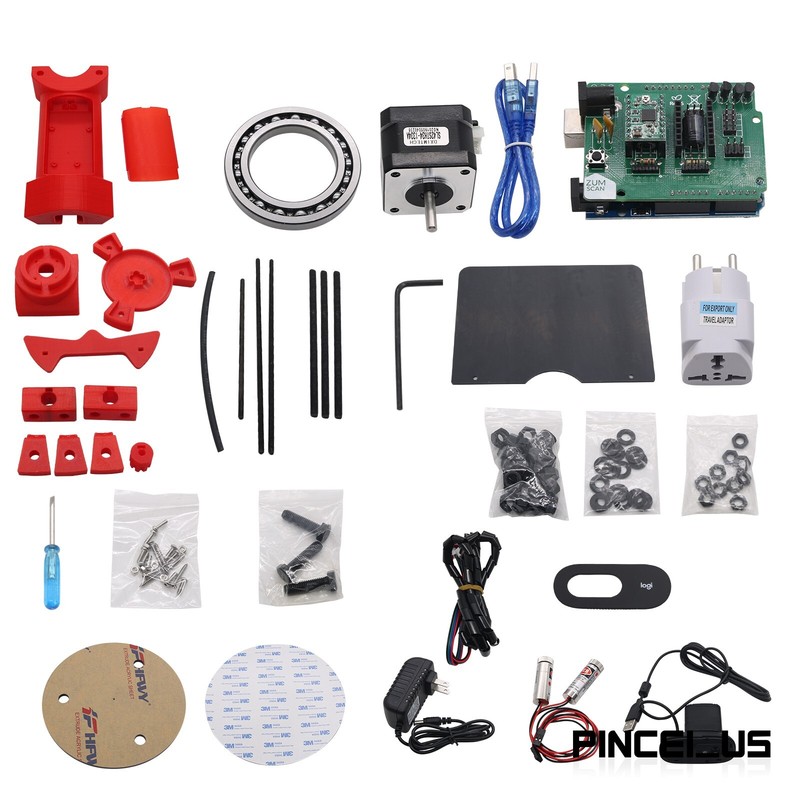 Open Source 3D DIY Laser Scanner Plate Kit w/Adapter Object For Ciclop Printer gallery