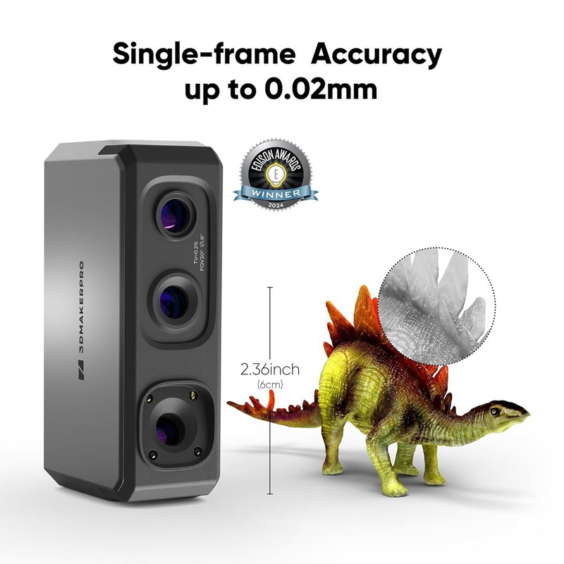 3DMakerpro Handheld 3D Scanner 10FPS for 3D Printing 0.02mm Accuracy Seal Lite gallery