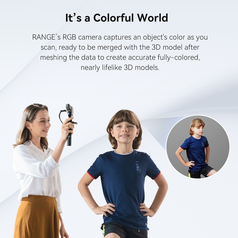 Revopoint RANGE 3D Scanner Color Scanning Human Body Car-Certified Refurbished gallery