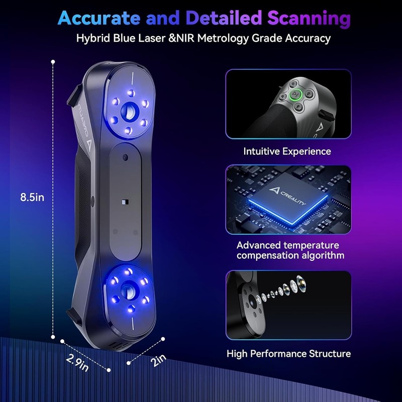 Creality CR-Scan Raptor 3D Scanner for 3D Printing gallery
