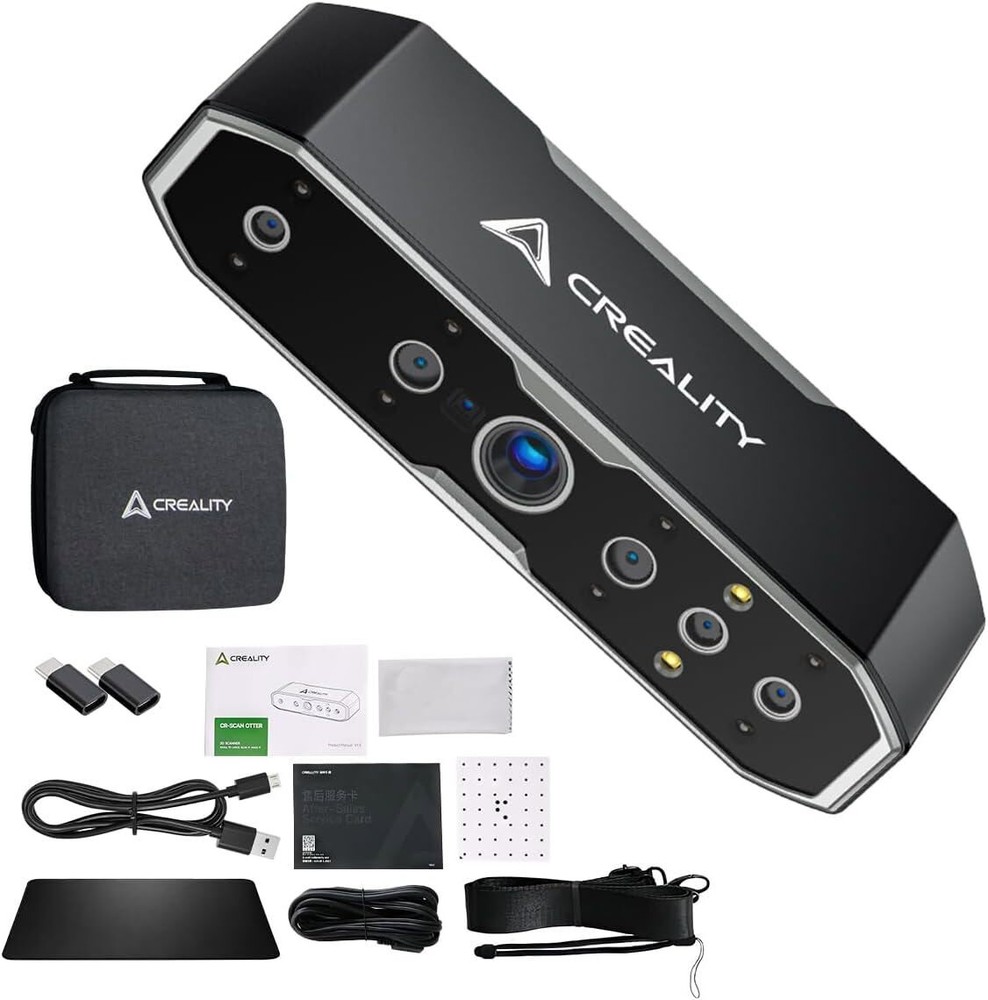 Creality CR-Scan Otter 3D Scanner 24Bit Full-Color Anti-shaking Scan Black/Metal