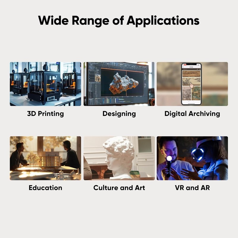 Moose Lite Handheld 3D Scanner - 0.05mm Precision for Effortless 3D Printing gallery