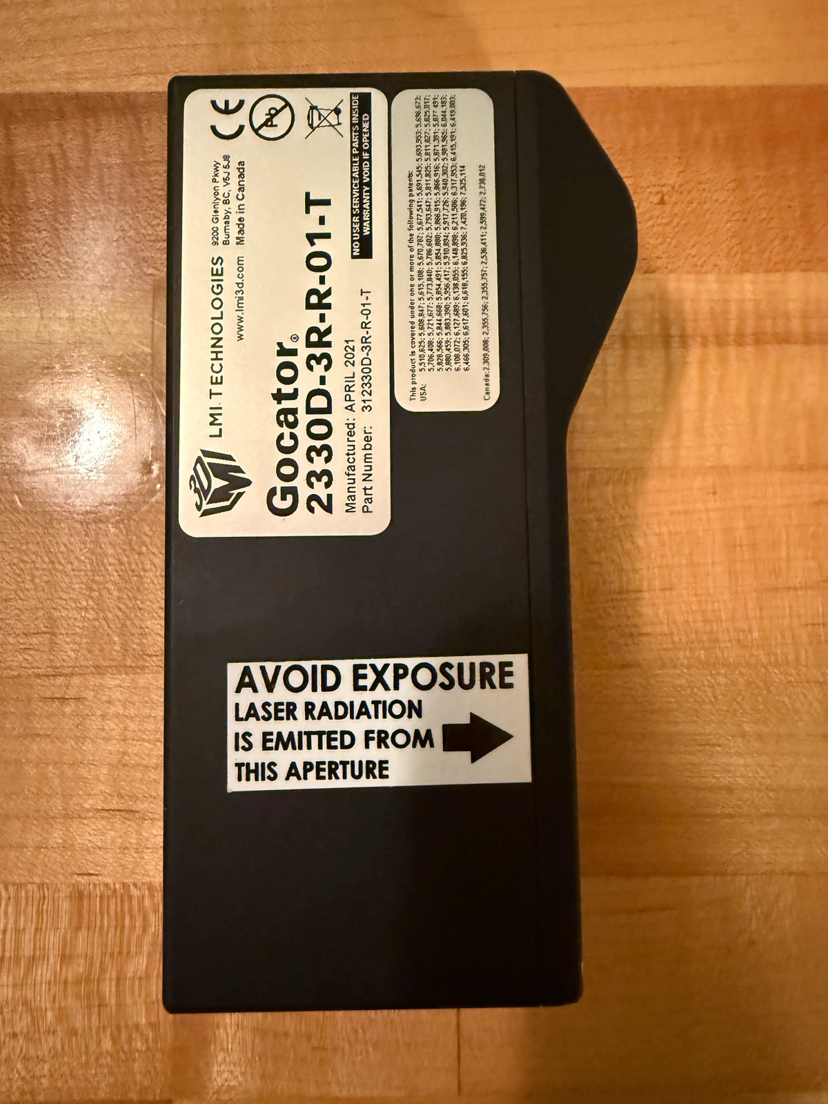Gocator 2330-3R-R-01-T All-in-One 3D Smart Profile Sensor (Demo Unit) (Ebay) gallery
