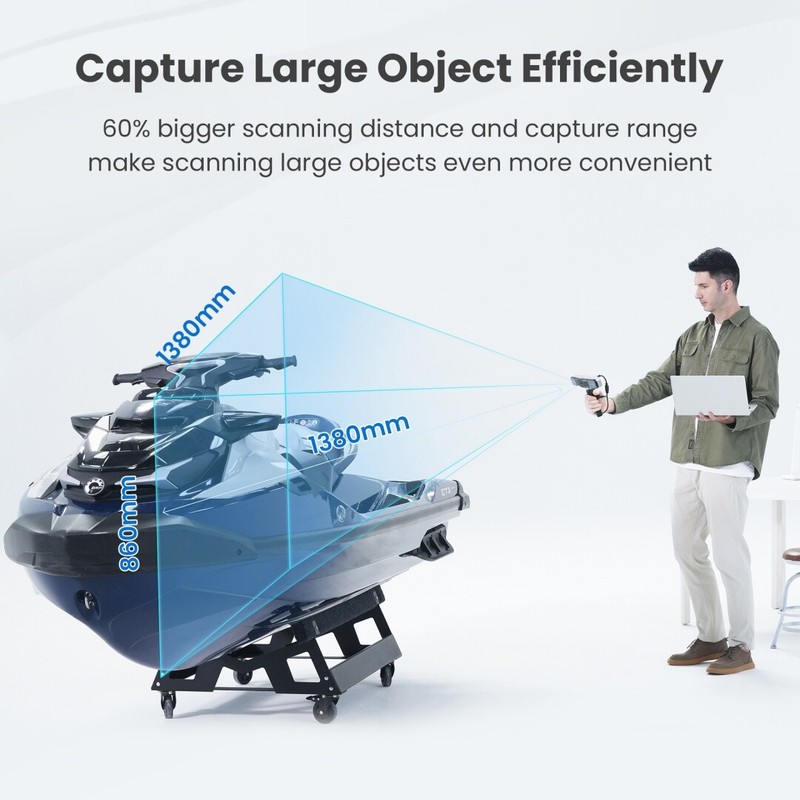 Revopoint RANGE 2 3D Scanner Handheld 0.1 mm Precision for 3D Modeling gallery