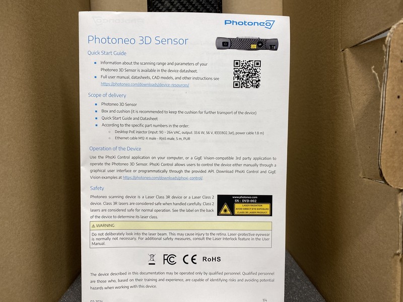 Photoneo PhoXi 3d Scanner XL Gen2 gallery