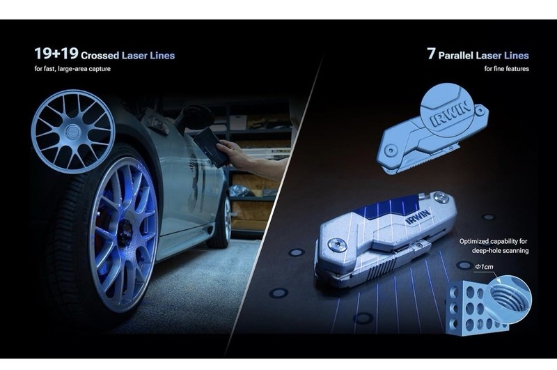 Shining3D Einstar Rockit Wireless Handheld Laser 3D Scanner Full Kit Case gallery