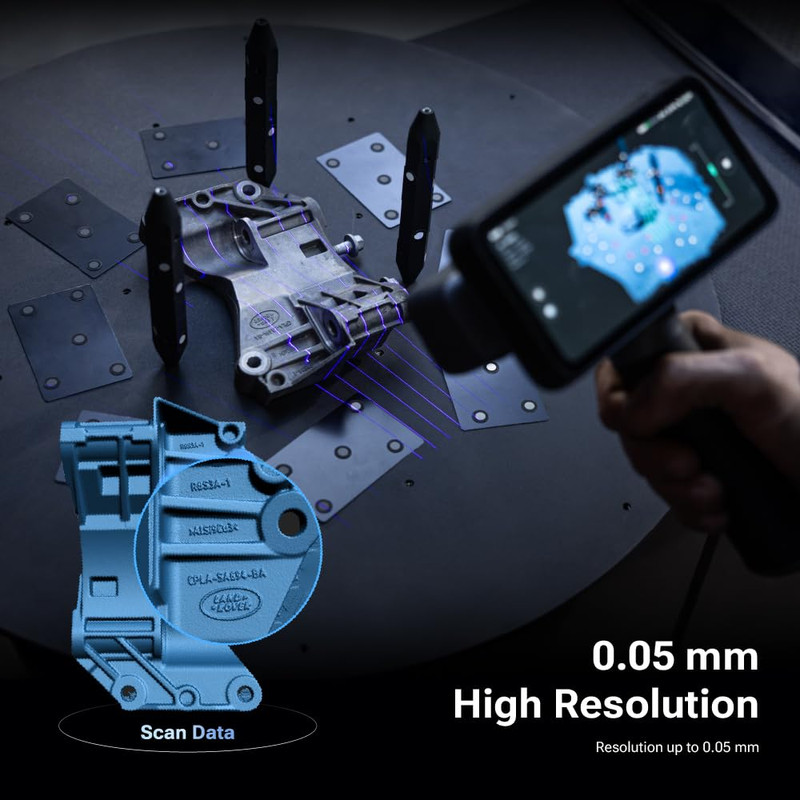 Shining 3D Rigil 3D Scanner All-In-One Wireless 25+25 Crossed Laser Lines, 7 Pa gallery