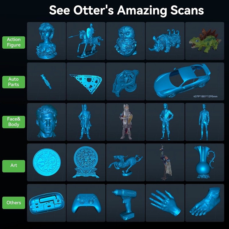 Creality 3D Scanner CR-Scan Otter for 3D Printing 10-2000mm Range Full-Color US gallery