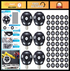 6 Pcs Multi-Angle Marker Set – 100 Point 6.0mm Dot Stickers for 3D Scanning