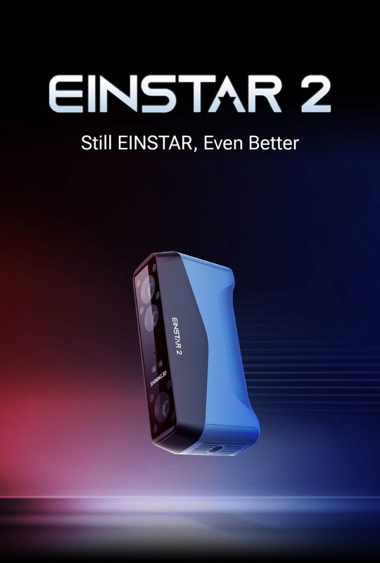 SHINING 3D EINSTAR 2 + SpaceMouse Synergy Bundle | Wireless 3D Scanner 4K RGB gallery