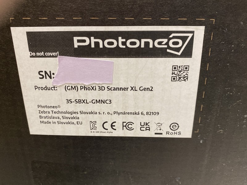Photoneo PhoXi 3d Scanner XL Gen2 gallery